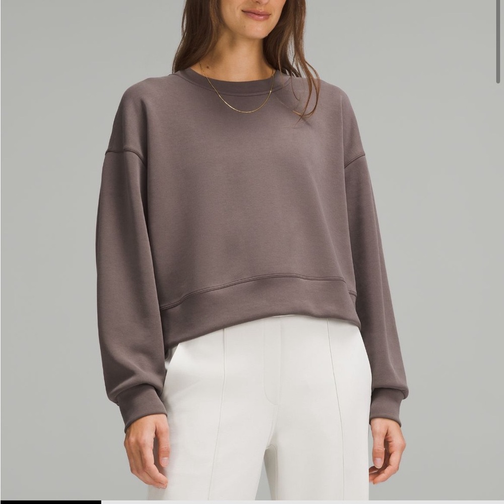 Key lime cropped lululemon perfectly oversized crew